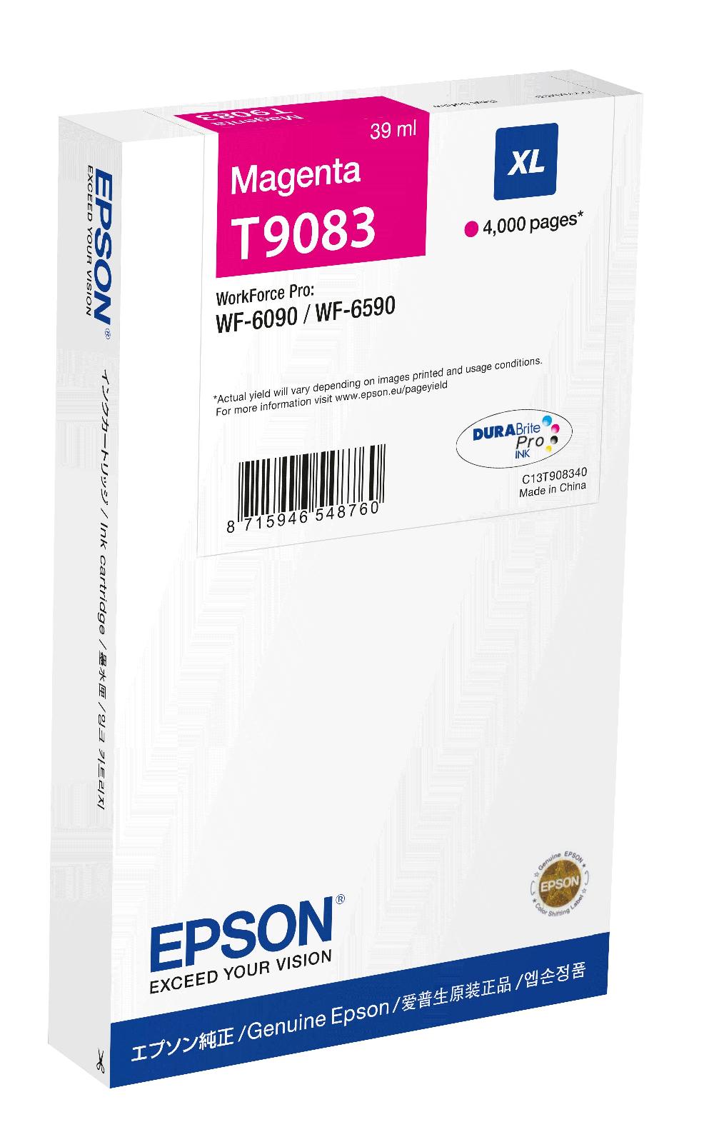 Epson C13T90834N cartuccia d'inchiostro 1 pz Originale Resa elevata (XL) Magenta