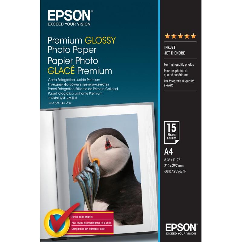 Epson Premium Glossy Photo Paper - A4 15 Fogli