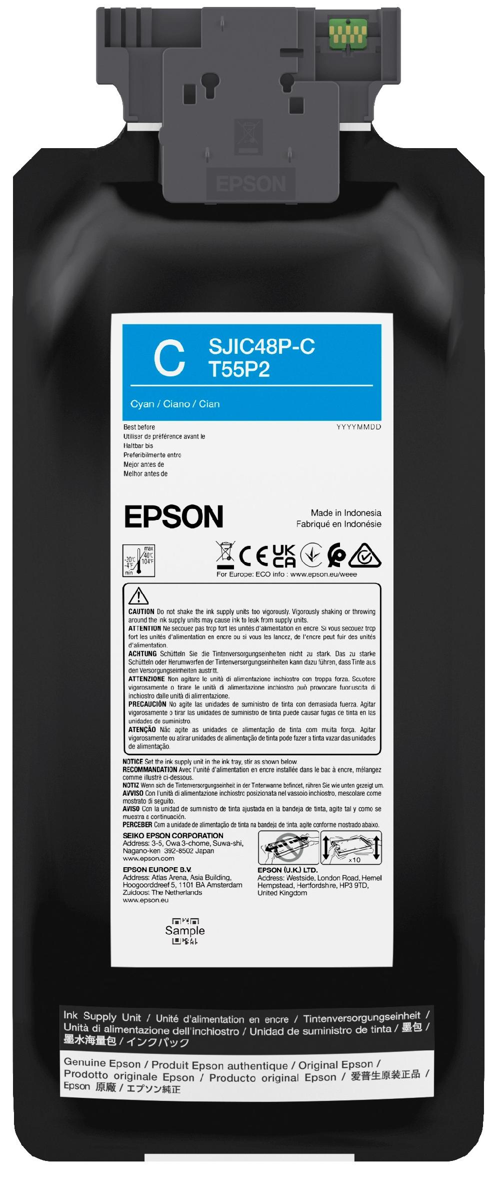 Epson SJIC48P-C cartuccia d'inchiostro 1 pz Originale Ciano