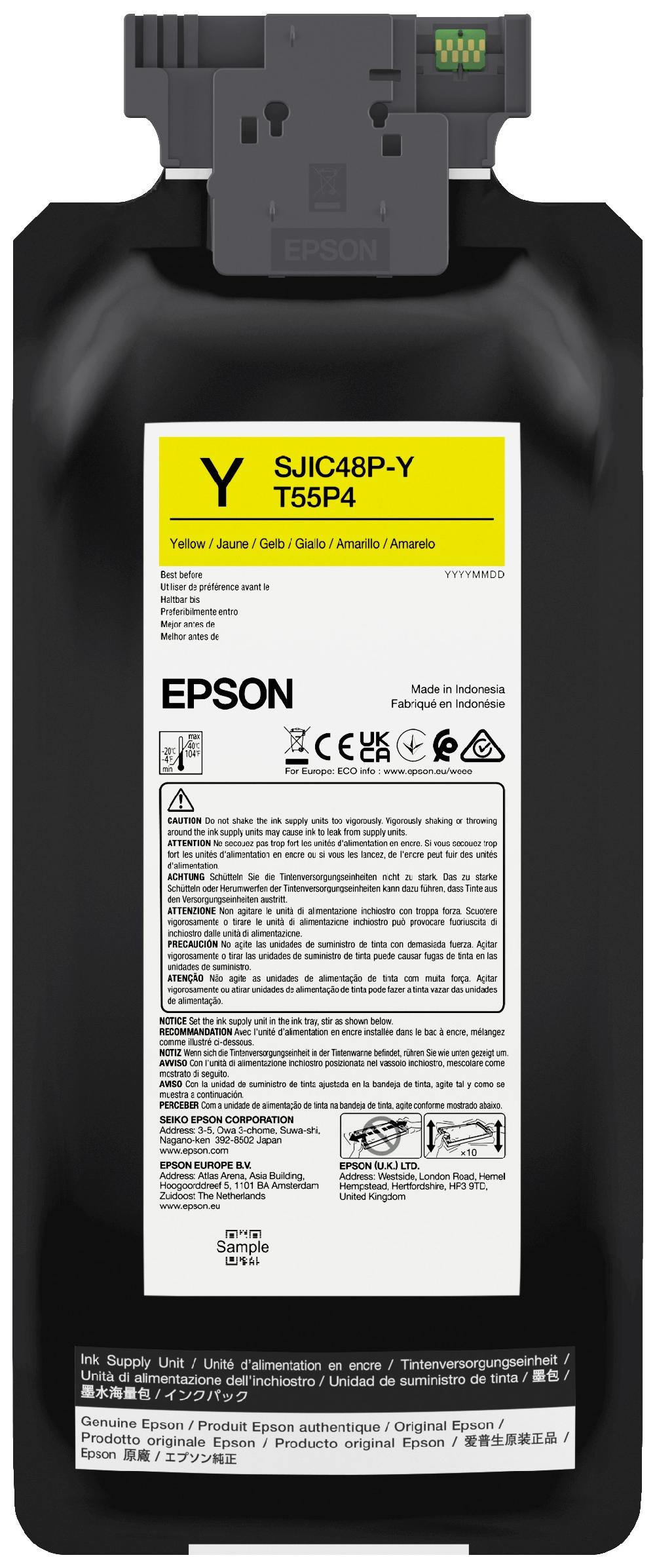 Epson SJIC48P-Y cartuccia d'inchiostro 1 pz Originale Giallo