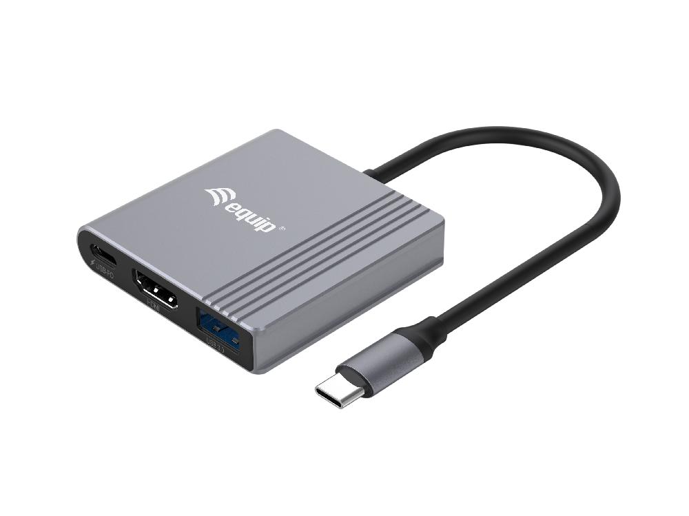 Equip 133488 adattatore grafico USB 3840 x 2160 Pixel Nero Grigio