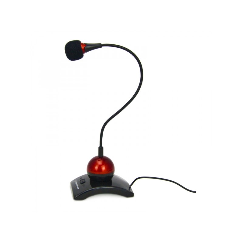 Esperanza EH130 Microfono Nero Rosso per PC