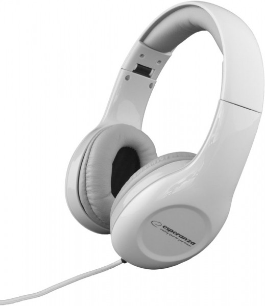 Esperanza EH138W cuffia e auricolare Cuffie Cablato A Padiglione MUSICA Bianco