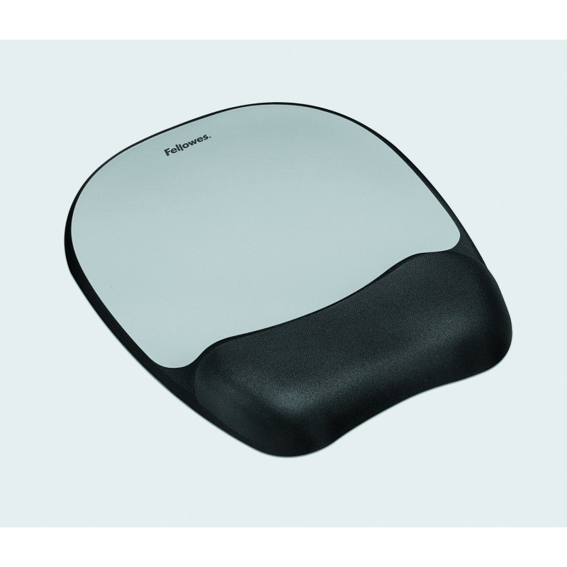 Fellowes 9175801 tappetino per mouse Nero Argento