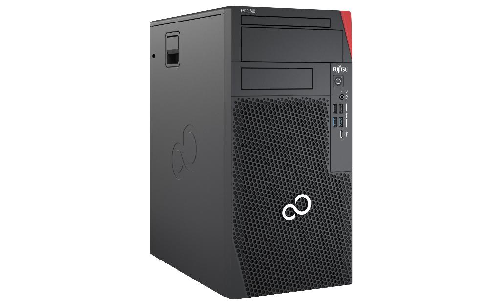 Fujitsu ESPRIMO P5011 i3-10105 Desktop IntelÂ® Coreâ?¢ i3 8 GB DDR4-SDRAM 256 GB SSD Windows 10 Pro PC Red Black