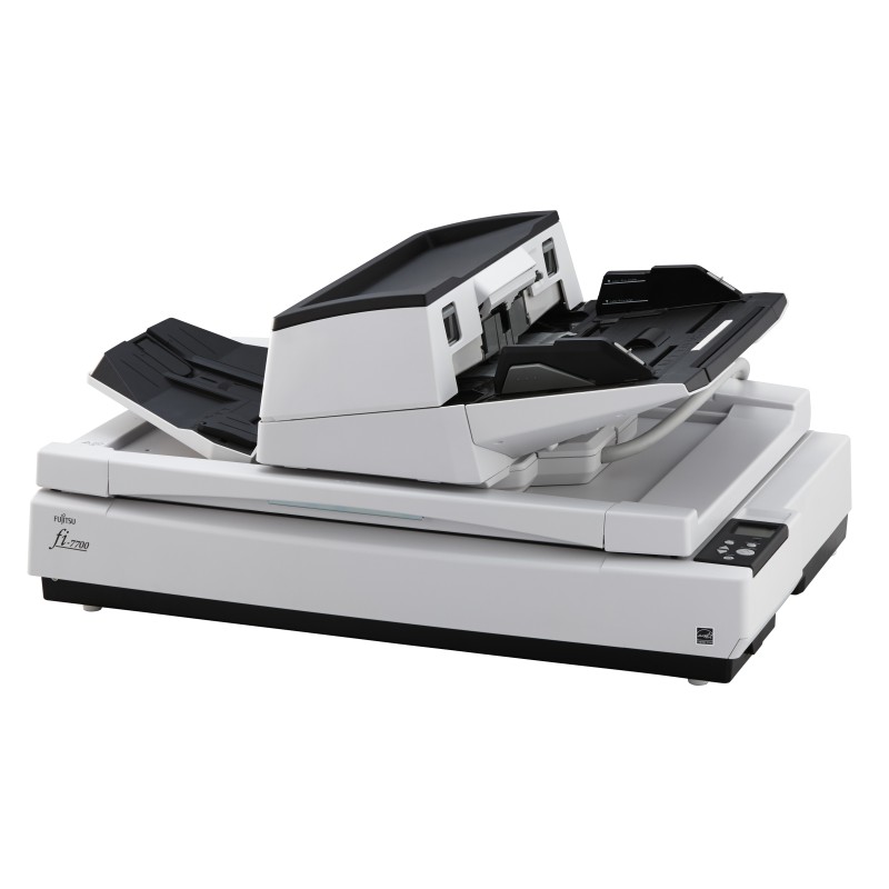 Fujitsu fi-7700 Scanner piano e ADF 600 x DPI A3 Nero Bianco