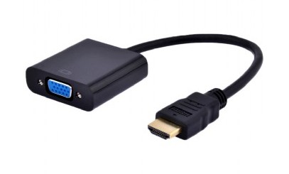 Gembird A-HDMI-VGA-03 cavo e adattatore video 0.15 m HDMI tipo A (Standard) VGA (D-Sub) Nero