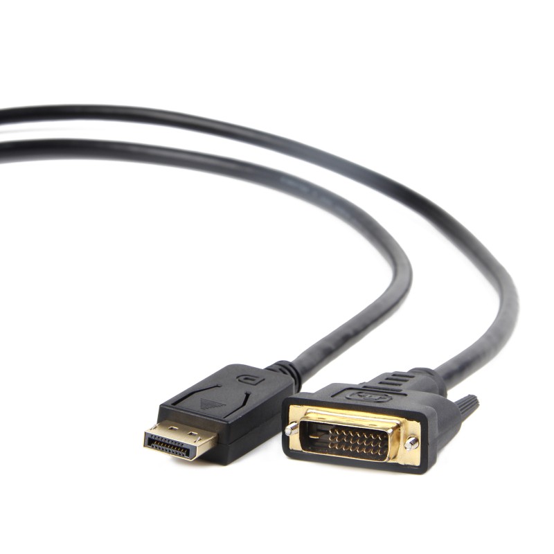Gembird CC-DPM-DVIM-6 cavo e adattatore video 1.8 m DisplayPort DVI Nero