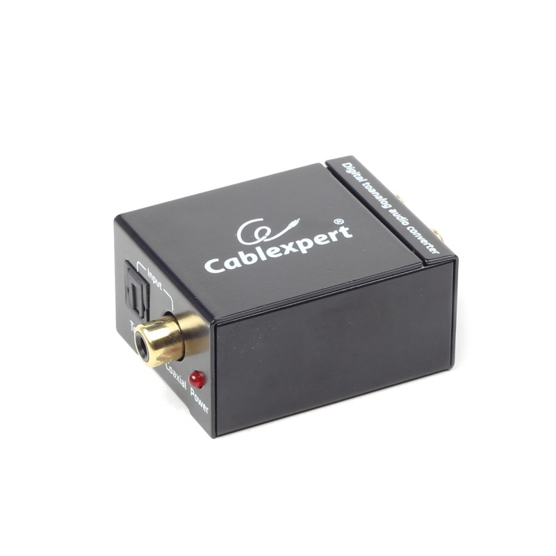 Gembird DSC-OPT-RCA-001 convertitore audio Nero