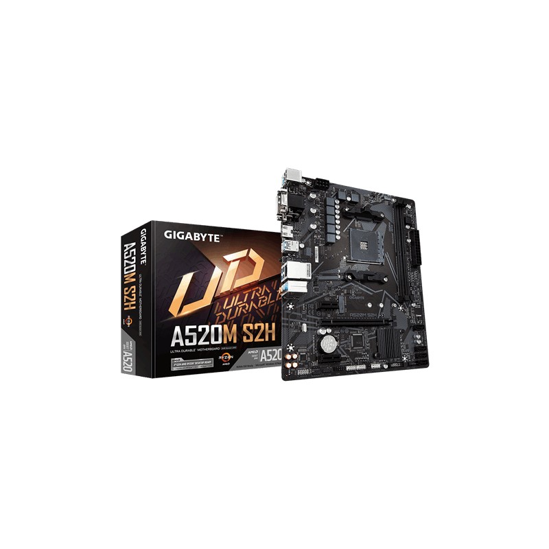 Gigabyte A520M S2H scheda madre AMD A520 Socket AM4 micro ATX