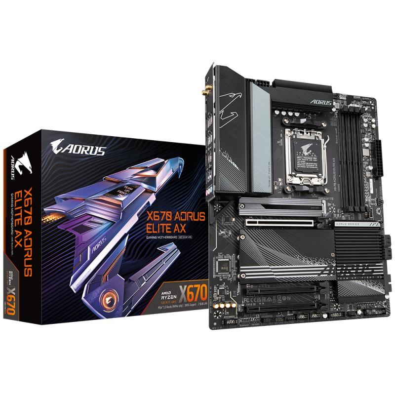 Gigabyte X670 AORUS ELITE AX scheda madre AMD Presa di corrente AM5 ATX