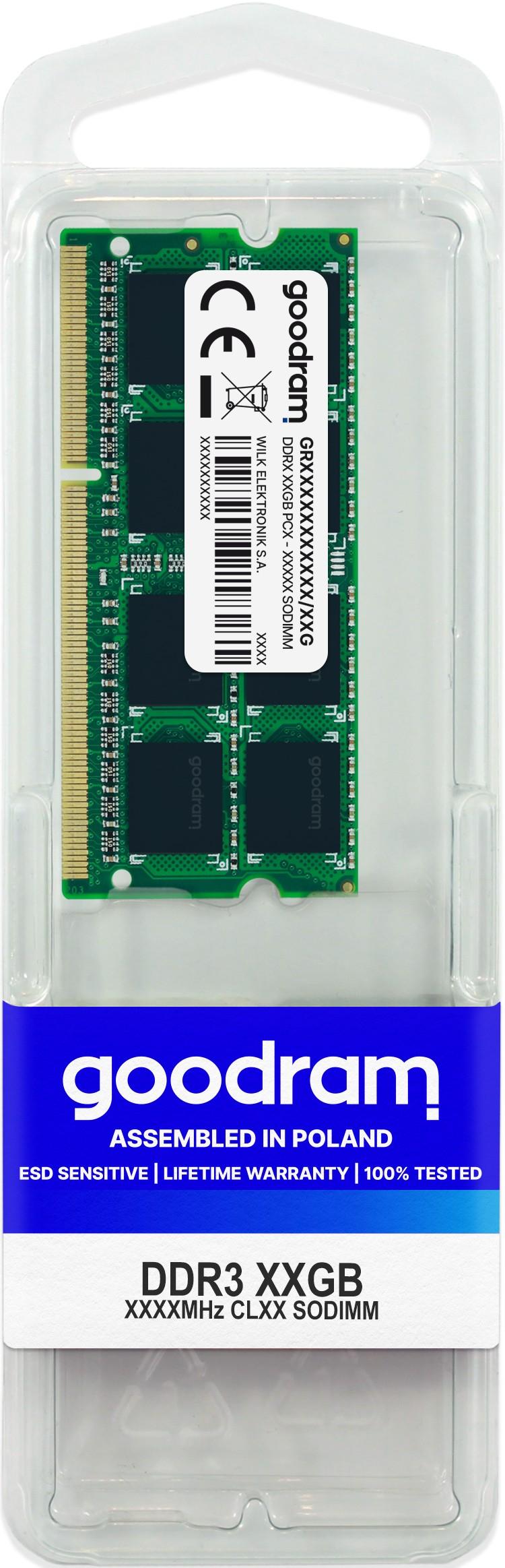 Goodram GR1333S364L9S/4G memoria 4 GB 1 x 4 GB DDR3 1333 MHz