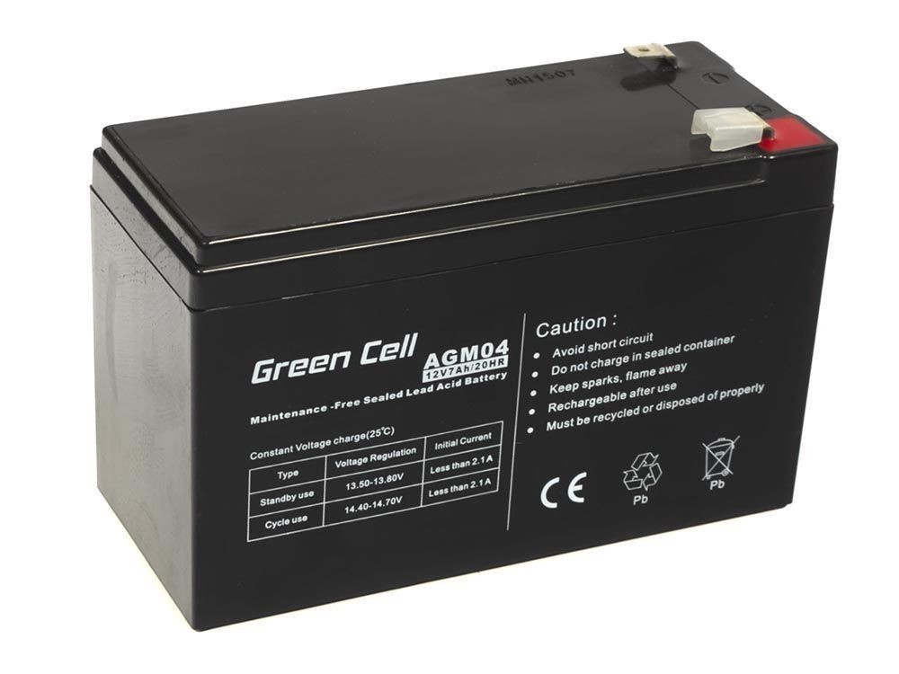Green Cell AGM04 batteria UPS Acido piombo (VRLA) 12 V 7 Ah