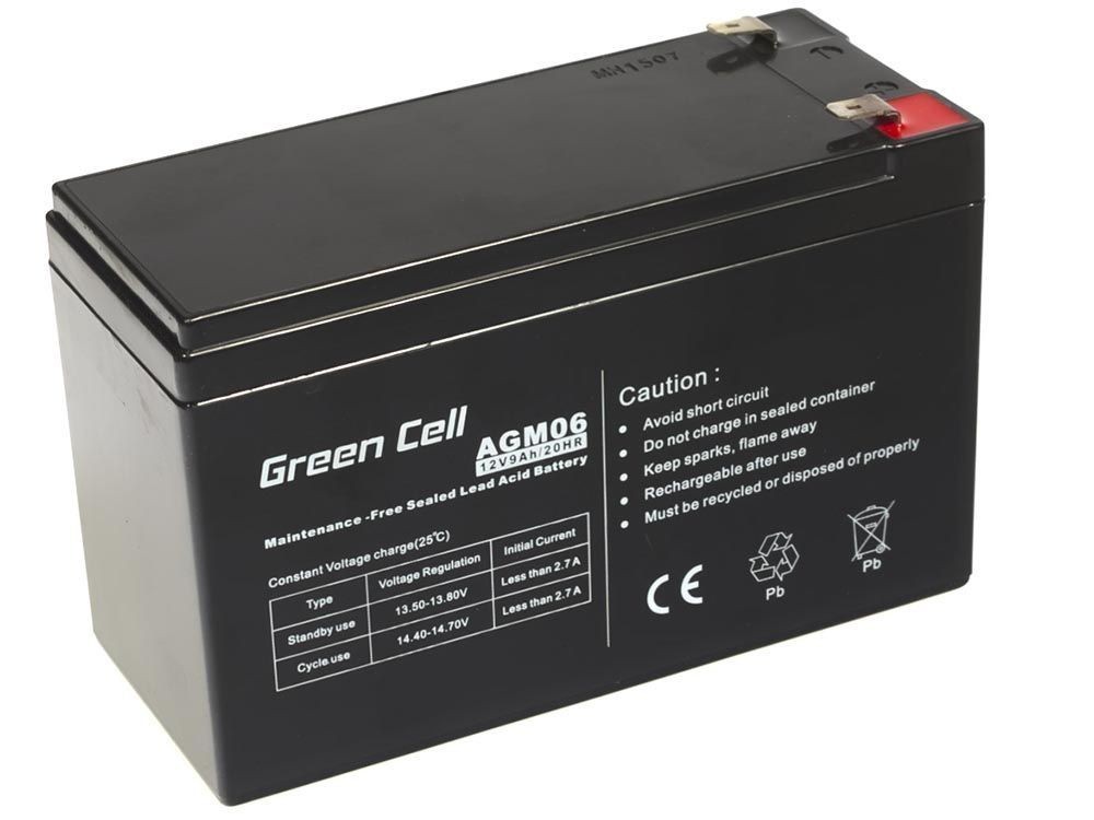 Green Cell AGM06 batteria UPS Acido piombo (VRLA) 12 V 9 Ah