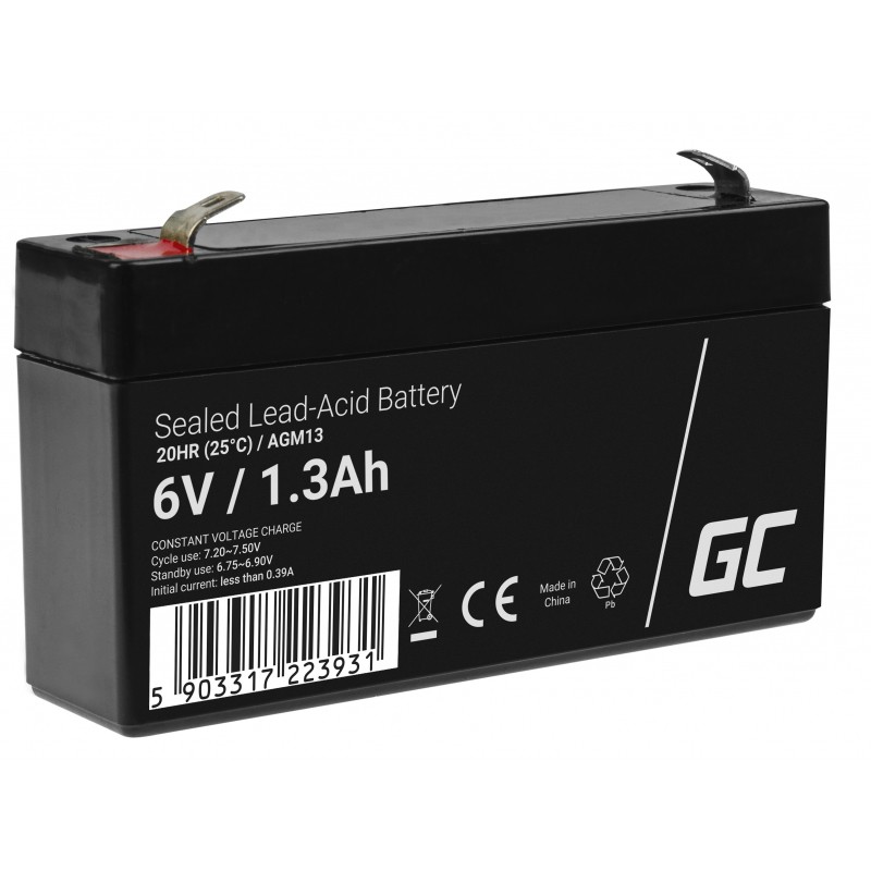 Green Cell AGM13 batteria UPS Acido piombo (VRLA) 6 V 1 3 Ah