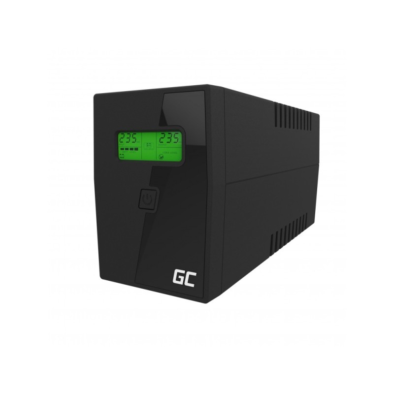 Green Cell UPS01LCD gruppo di continuità (UPS) A linea interattiva 0.6 kVA 360 W 2 presa(e) AC