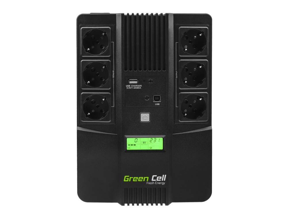 Green Cell UPS06 gruppo di continuità (UPS) A linea interattiva 0 999 kVA 360 W 6 presa(e) AC
