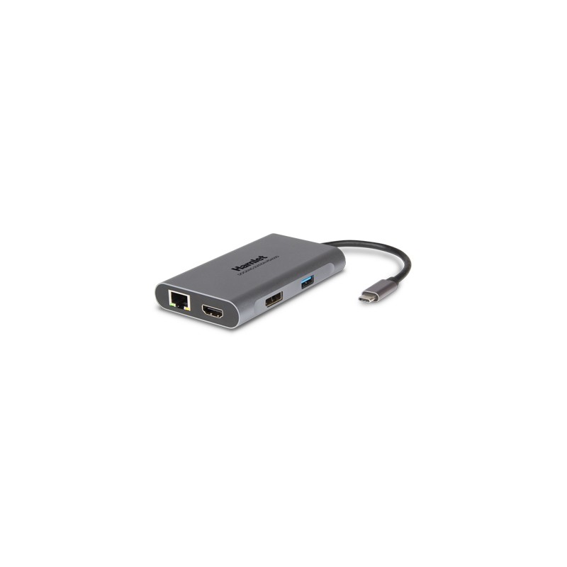 Hamlet HDKC-PD400D replicatore di porte e docking station per laptop Cablato USB 3.2 Gen 1 (3.1 1) Type-C Grigio