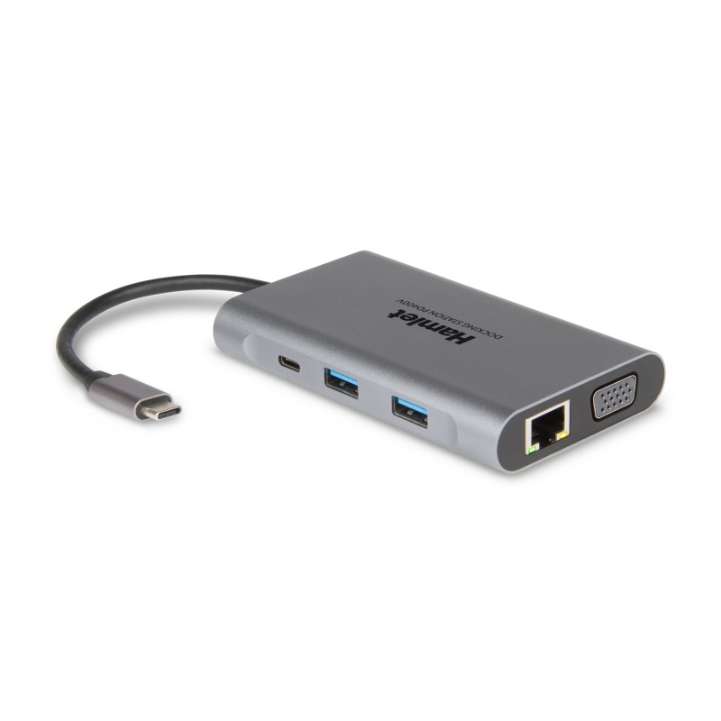 Hamlet HDKC-PD400V replicatore di porte e docking station per laptop Cablato USB 3.2 Gen 1 (3.1 1) Type-C Grigio