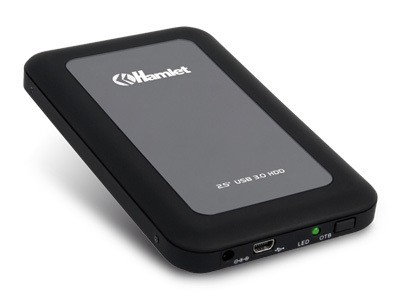 Hamlet USB 3.0 Mirror disk box esterno per hard SATA da 2 5'' nero