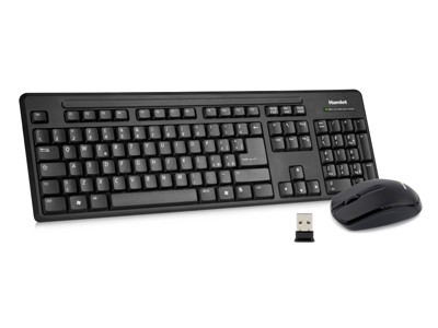 Hamlet wireless Desktop kit mouse tastiera italiana 2.4 GHz con nano ricevitore
