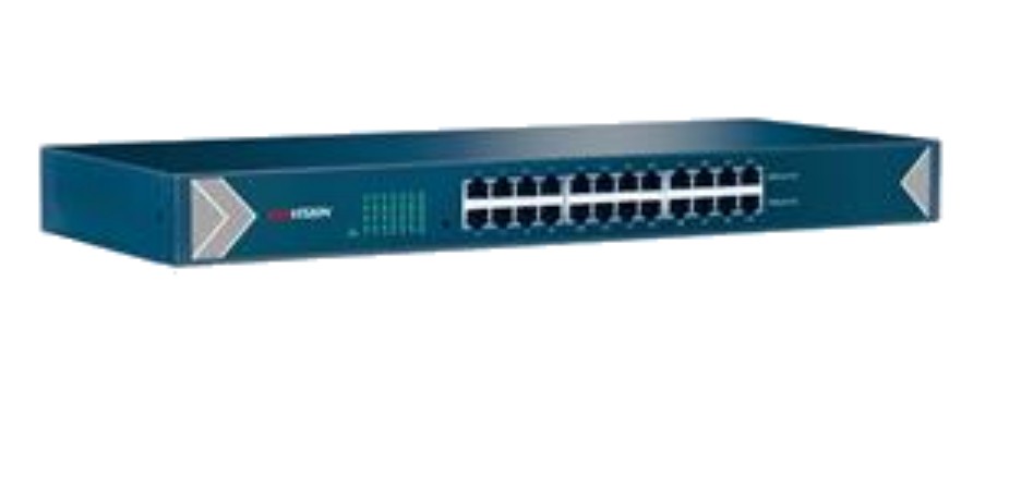 Hikvision DS-3E0524-E switch di rete Non gestito L2 Gigabit Ethernet (10/100/1000) 1U Nero Blu