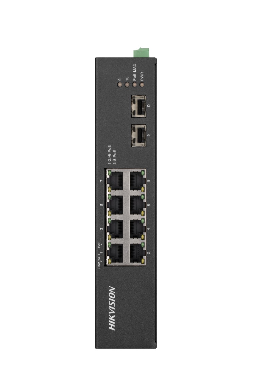 Hikvision DS-3T0510HP-E/HS switch di rete Non gestito Gigabit Ethernet (10/100/1000) Supporto Power over (PoE) Nero