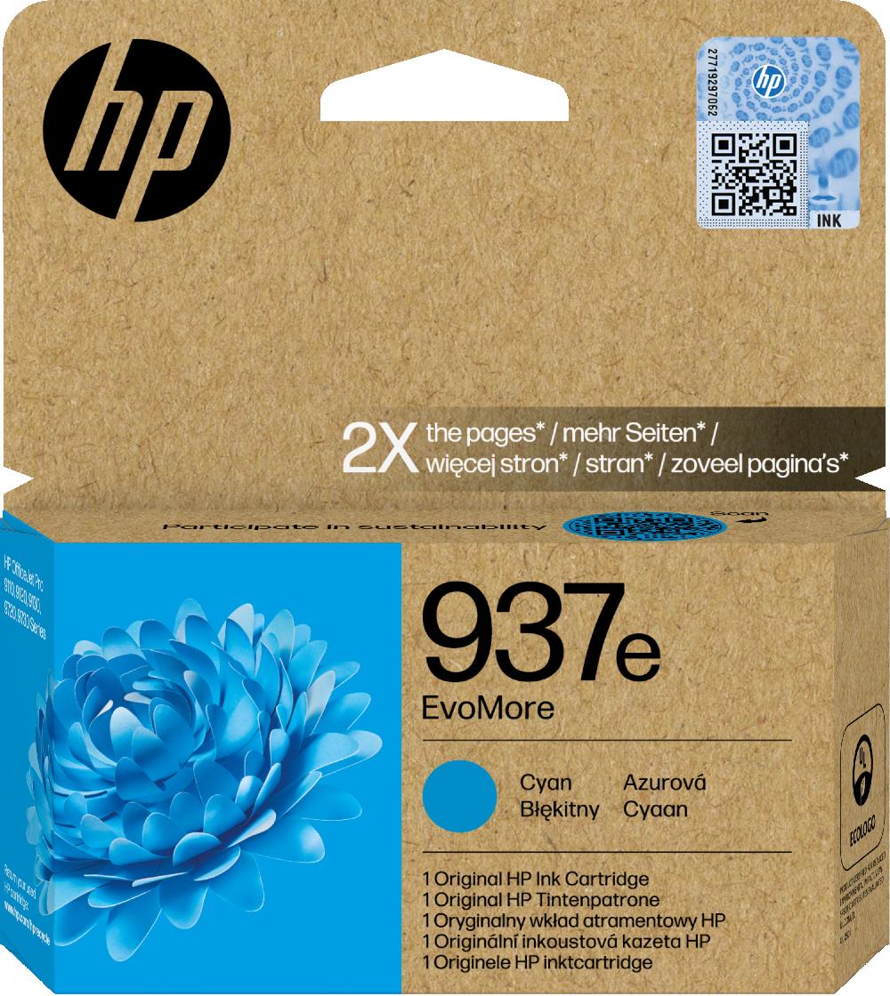 HP Cartuccia di inchiostro ciano originale 937e EvoMore