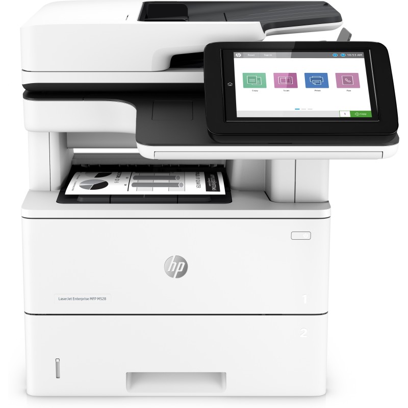 HP LaserJet Enterprise Stampante multifunzione M528dn Black and white per Stampa copia scansione e fax opzionale