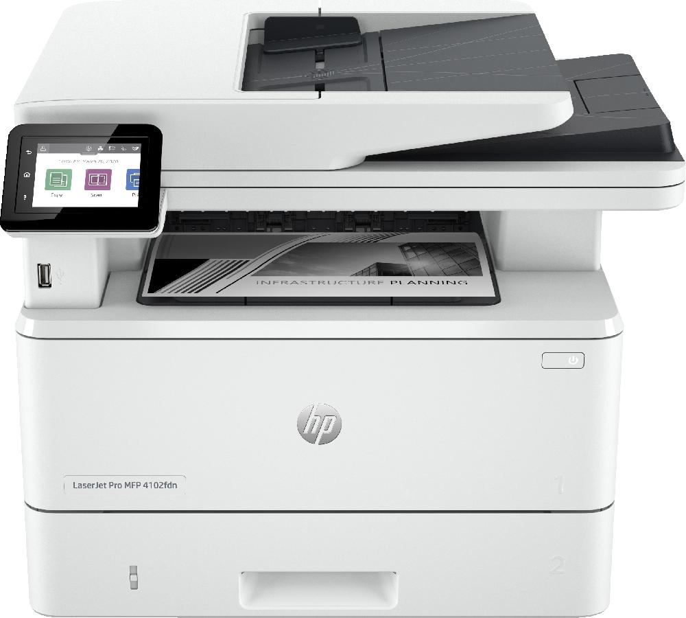HP LaserJet Pro 4102fdn Multifunction Bianco e nero Stampante Fotocopiatrice scanner Fronte/retro
