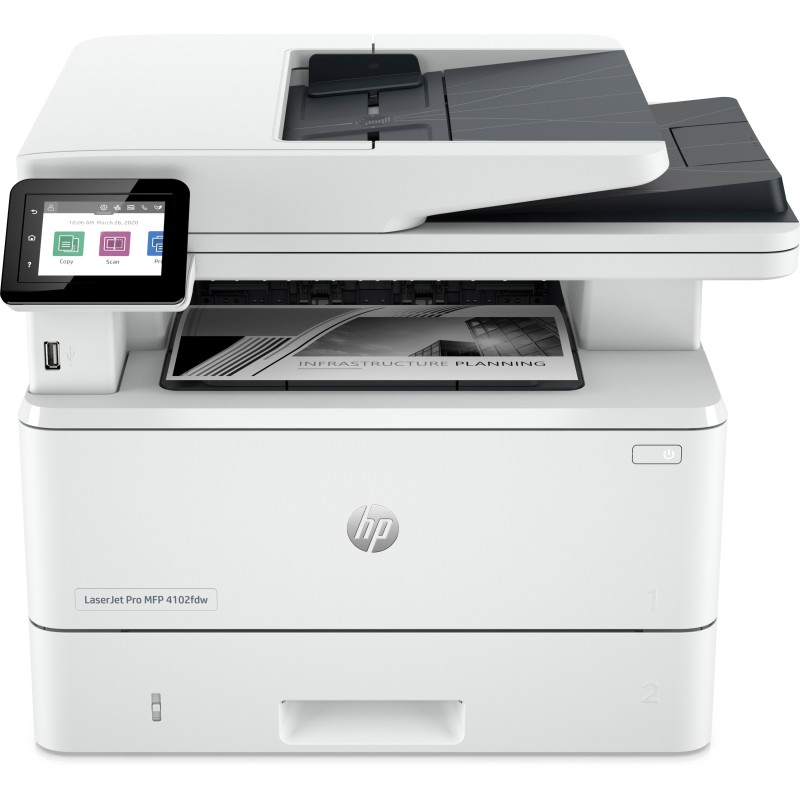 HP LaserJet Pro Stampante multifunzione 4102fdw Bianco e nero per Piccole medie imprese Stampa copia scansione fax