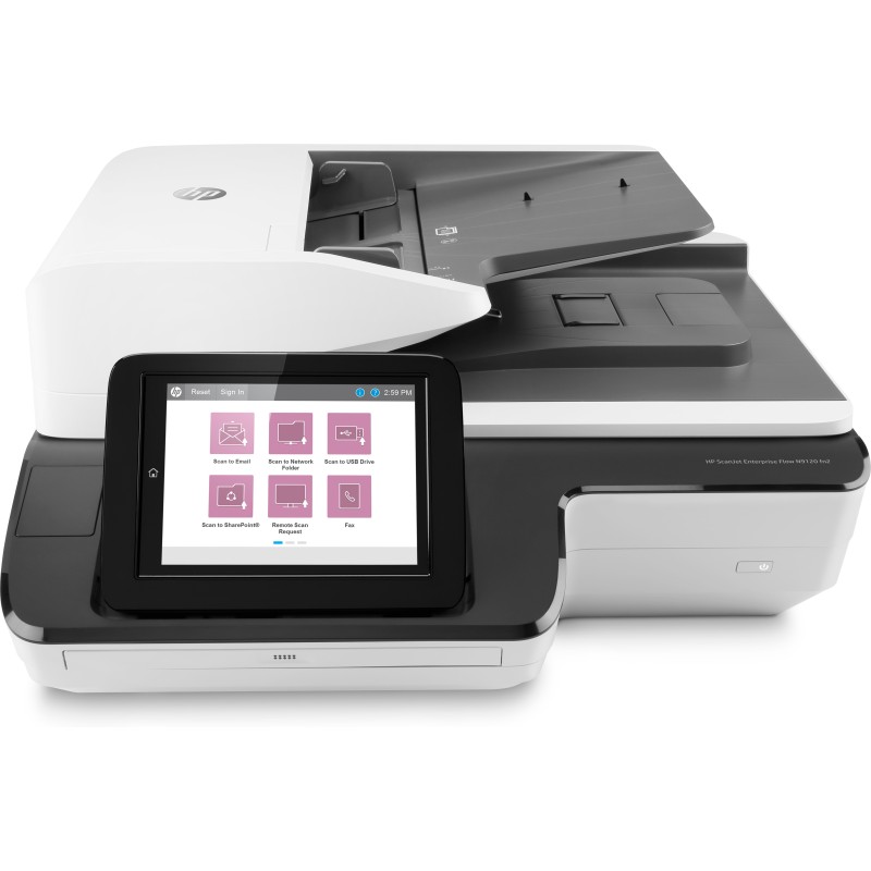 HP Scanjet Enterprise Flow N9120 fn2 Scanner piano e ADF 600 x DPI A3 Nero Bianco