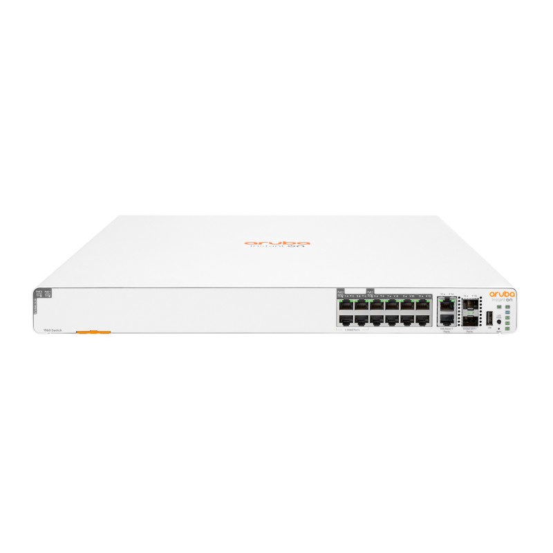 HPE Aruba Instant On 1960 8p 1G Class 4 4p SR1G/2.5G 6 PoE 2p 10GBASE-T SFP+ 480W Gestito Gigabit Ethernet (10/100/1000)