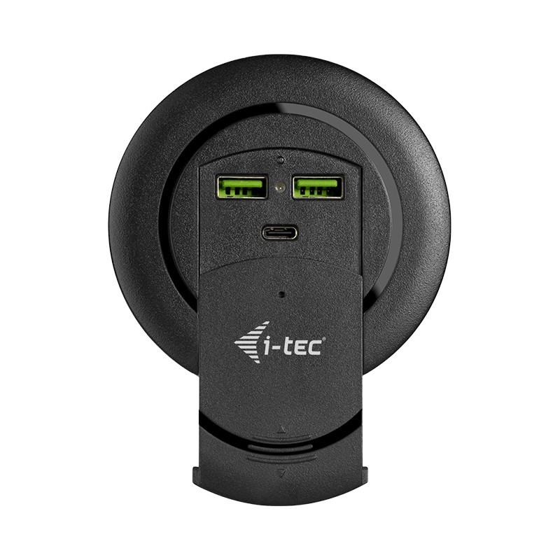 i-tec Built-in Desktop Fast Charger USB-C PD 3.0 + 3x USB QC3.0 96 W