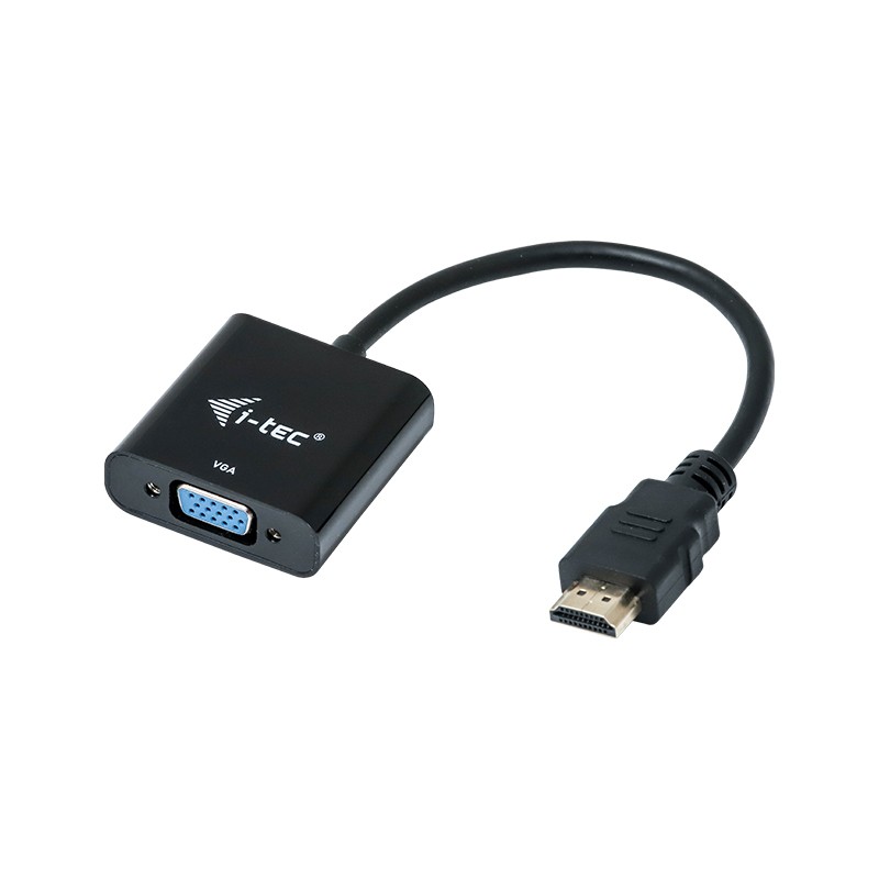 i-tec HDMI2VGAADA cavo e adattatore video 0.15 m HDMI VGA Nero