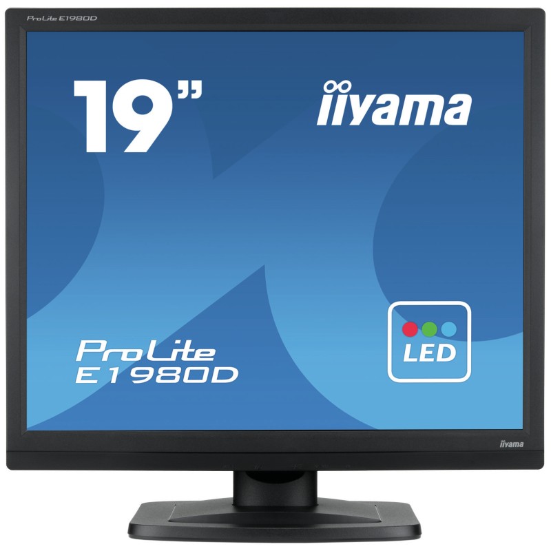 iiyama ProLite E1980D-B1 LED display 48.3 cm (19") 1280 x 1024 Pixel XGA Nero