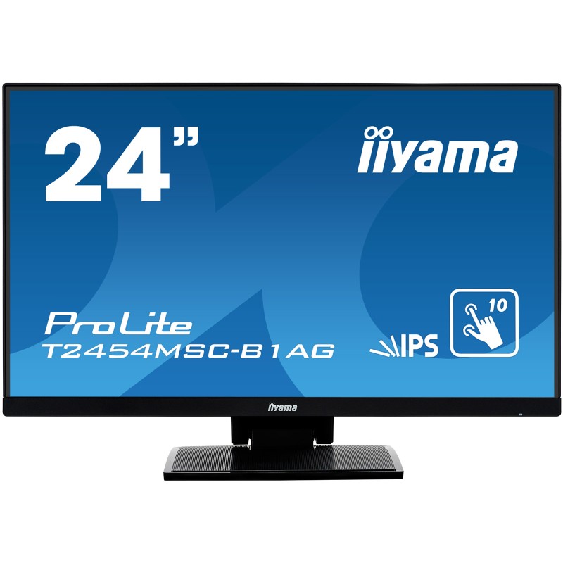 iiyama ProLite T2454MSC-B1AG Monitor PC 60.5 cm (23.8") 1920 x 1080 Pixel Full HD LED Touch screen Multi utente Nero