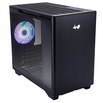 In Win A3 BLACK Mini Tower Vetro Temperato No-Power mini ITX/microATX Nero