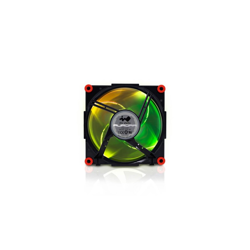 In Win AURORA Case per computer Ventilatore 12 cm Nero Rosso 1 pz