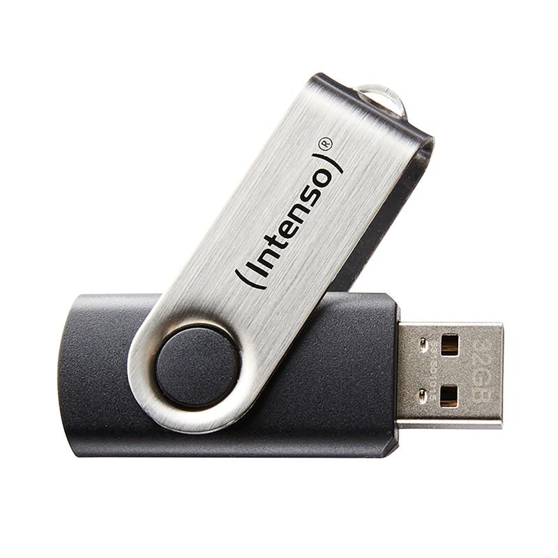 Intenso Basic Line unità flash USB 16 GB tipo A 2.0 Nero Argento