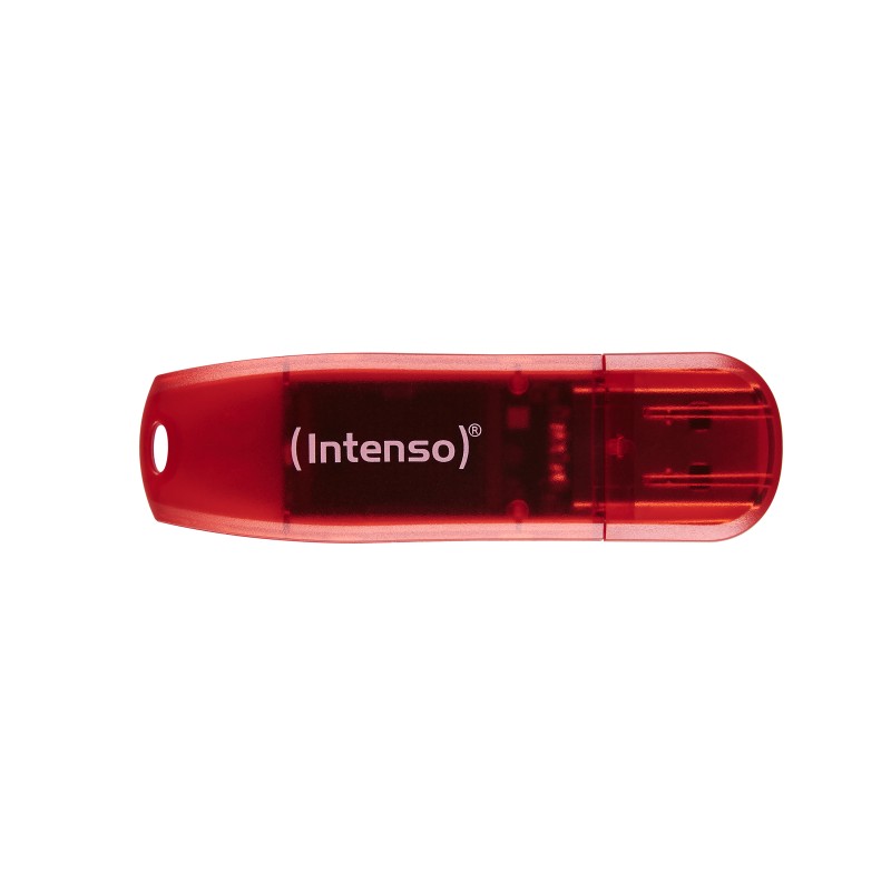 Intenso Rainbow Line unità flash USB 128 GB tipo A 2.0 Rosso Trasparente