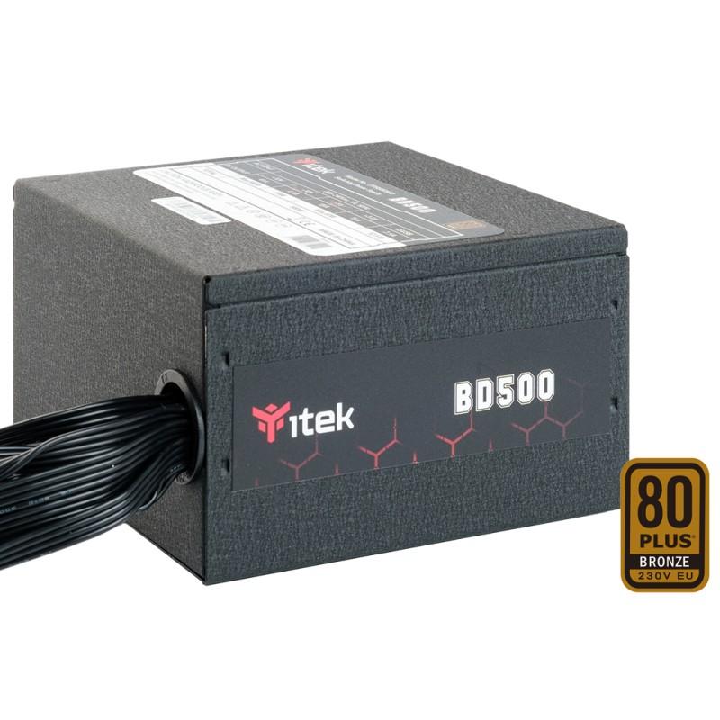 itek BD500 alimentatore per computer 500 W 24-pin ATX Nero