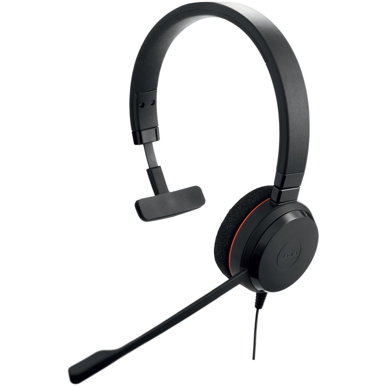 Jabra Evolve 20 MS Mono Auricolare Cablato A Padiglione Ufficio USB tipo Nero