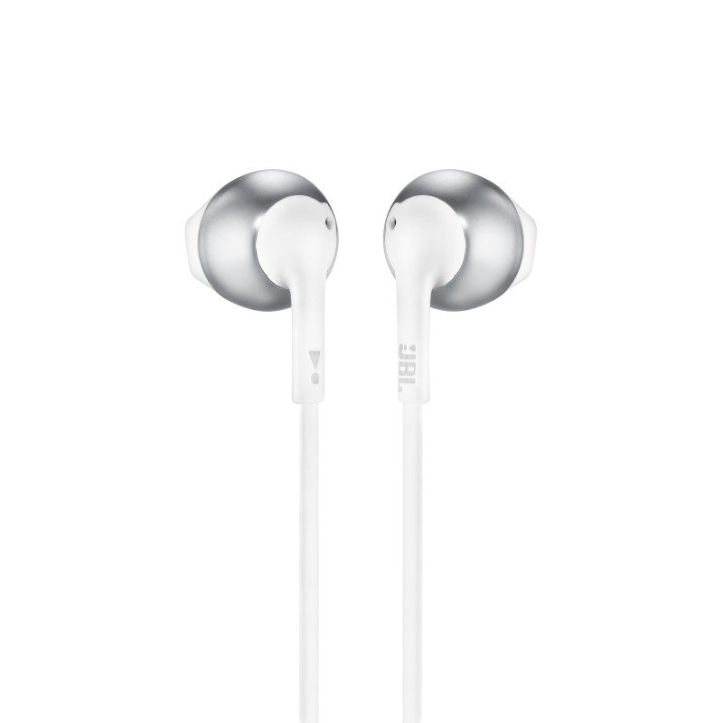 JBL Tune 205 Auricolare Cablato In-ear MUSICA Cromo Bianco