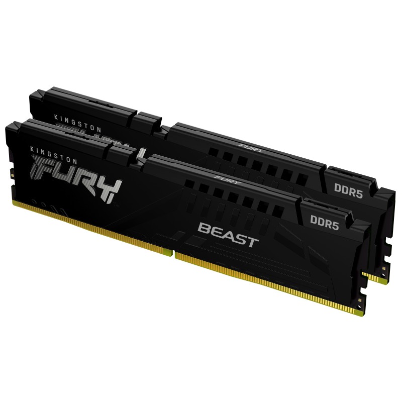 Kingston Technology FURY Beast 32GB 6000MT/s DDR5 CL30 DIMM (Kit Of 2) Black XMP