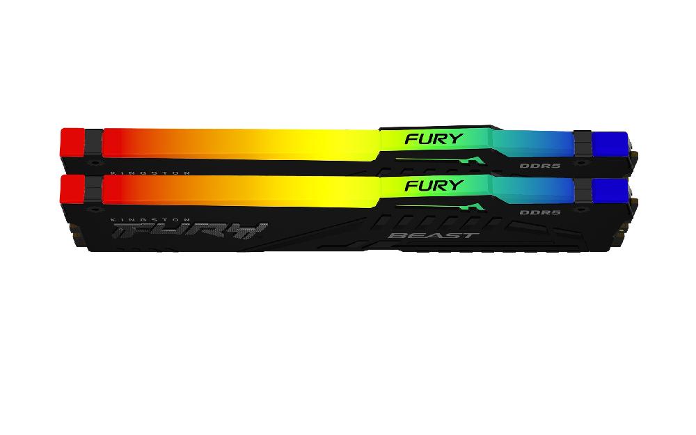 Kingston Technology FURY Beast 64 GB 6000 MT/s DDR5 CL40 DIMM (Kit da 2 moduli) RGB XMP