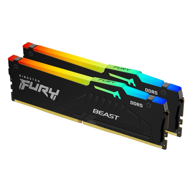 Kingston Technology FURY Beast RGB memoria 32 GB 2 x 16 DDR5 5600 MHz