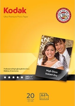 Kodak Ultra Premium carta fotografica A4 Bianco Molto lucida