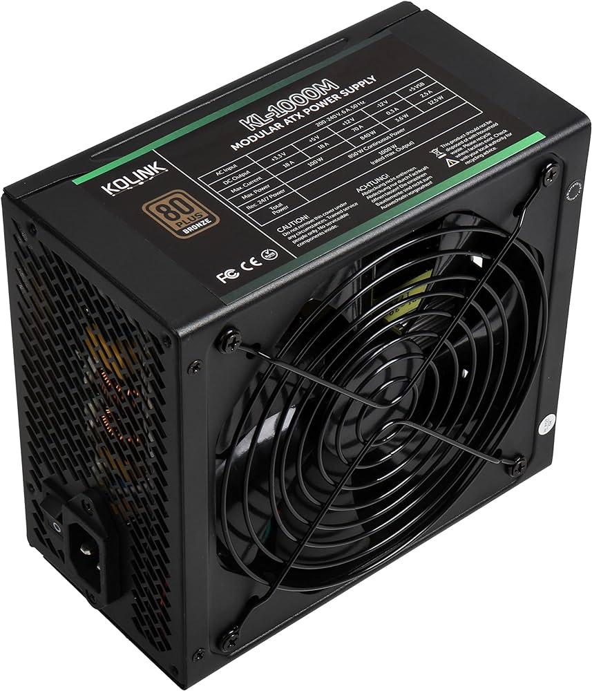 Kolink REGULATOR 1000W Modulare 80+ Gold PFC Attivo ATX