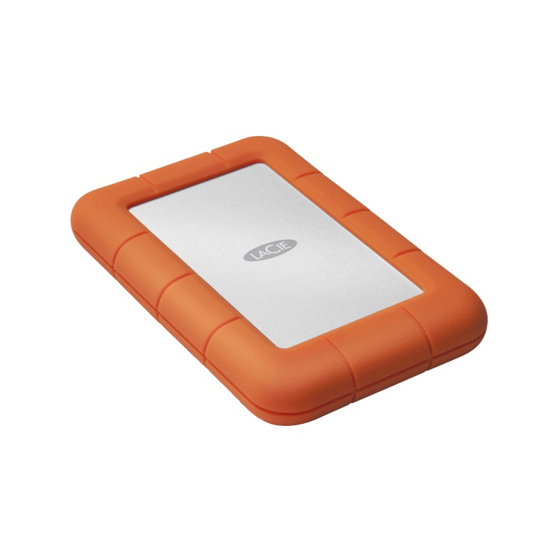 LaCie Rugged Mini disco rigido esterno 1 TB Arancione Argento